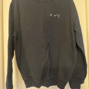 Off-White Black Crewneck Sweater
